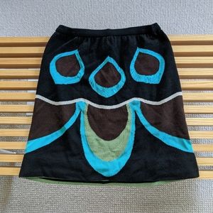 GUC M Missoni Peacock print knit mini skirt sz 38